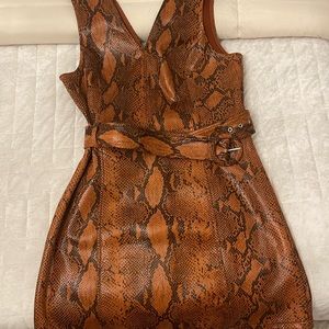 Snake print dress